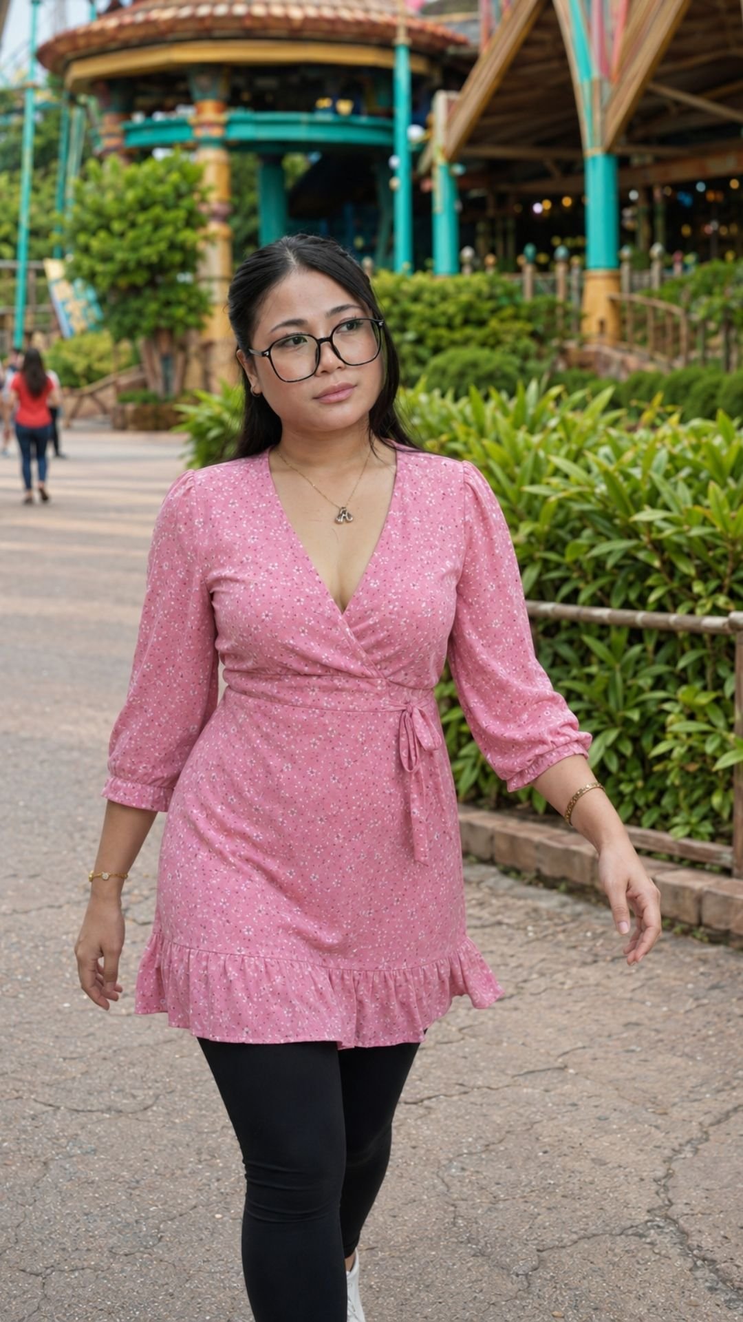 Outfit blouse bersama Ultrawaist Legging