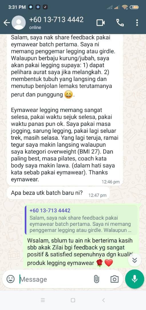 Feedback customer Ultrawaist — NAMPAK LEBIH SLIM 9