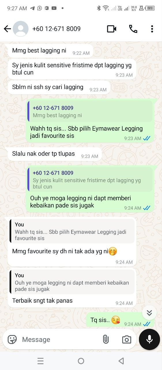 Feedback customer Ultrawaist — SELESA & SEJUK 13