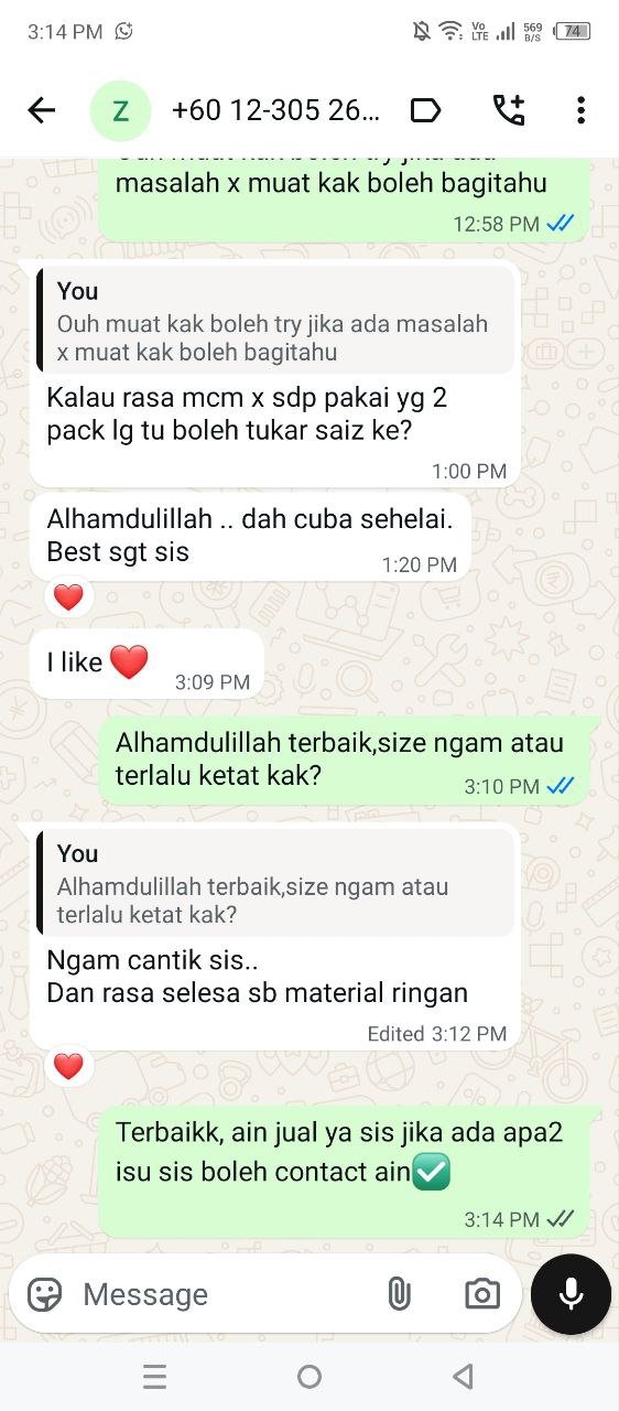 Feedback customer Ultrawaist — NAMPAK LEBIH SLIM 18