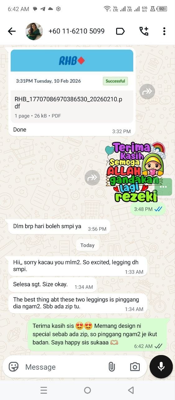 Feedback customer Ultrawaist — SELESA & SEJUK 15