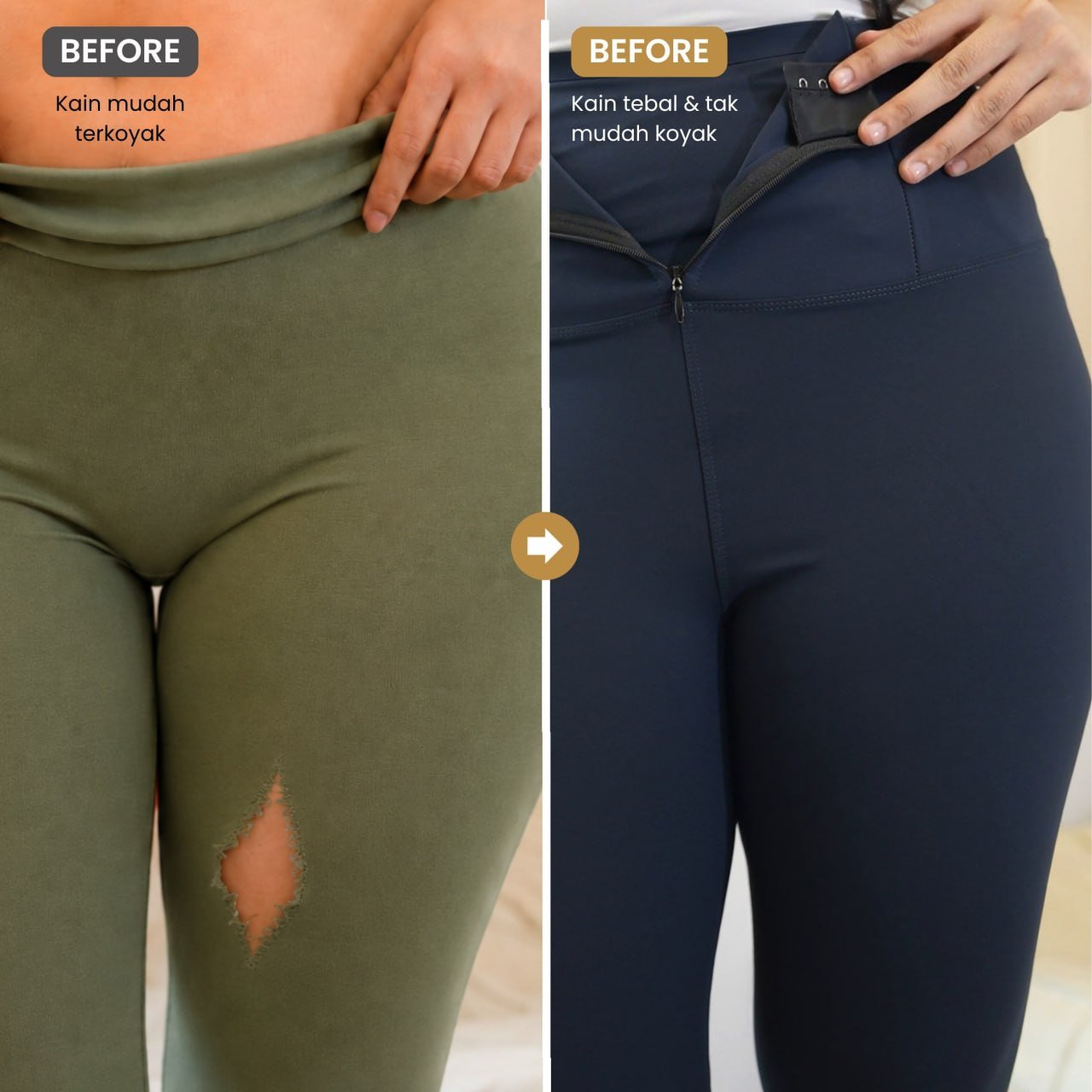 Selepas memakai UltraWaist Legging