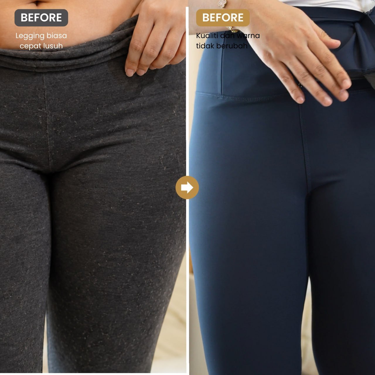 Selepas memakai UltraWaist Legging